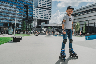 Set mbrojtës patinash Nijdam Neo, madhësia L, 3 pjesë, ngjyrë e zezë
