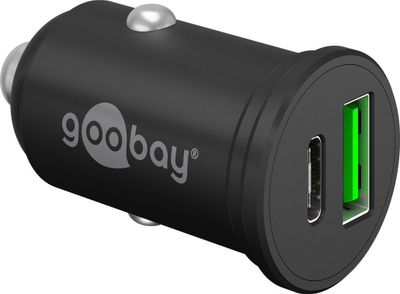 Karikues makine Goobay Dual USB, USB C, karikim i shpejtë, i zi