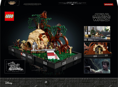 Set ndërtimi LEGO Star Wars Dagobah Jedi Training Diorama 75330, 1000 copa, për të rritur, shumëngjyrësh