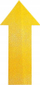 Shenjë për dysheme Durable Arrow, shigjetë, me ngjitës fiks, e verdhë
