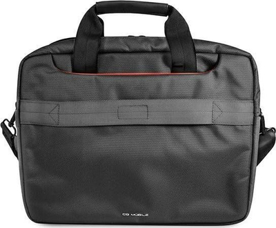 Çantë laptopi Ferrari Scuderia FECB15BK, 15.6", najlon i papërshkueshëm nga uji, e zezë me të kuqe