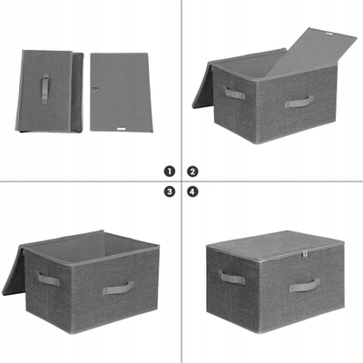 Organizator Oskar RYZB03G, 3 copë, gri