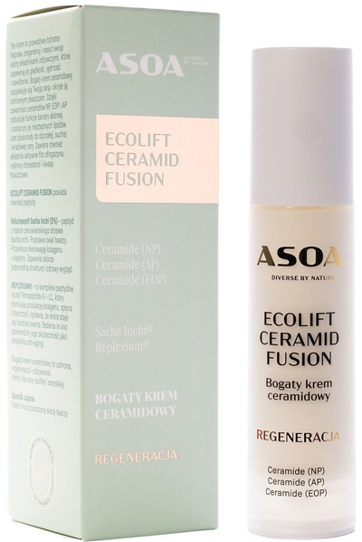 Krem fytyre Veoli Botanica ASOA Ecolift Ceramid Fusion, ceramide, 50ml