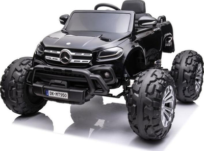 Makine elektrike për kalamoj Mercedes X 350d 4Matic 4x4, 2x12V, me telekomandë, e zezë me llak