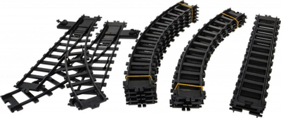 Set tren lodër Ramiz Retro, pistë 213 x 106 cm, efekt tymi dhe dritë, shumëngjyrësh