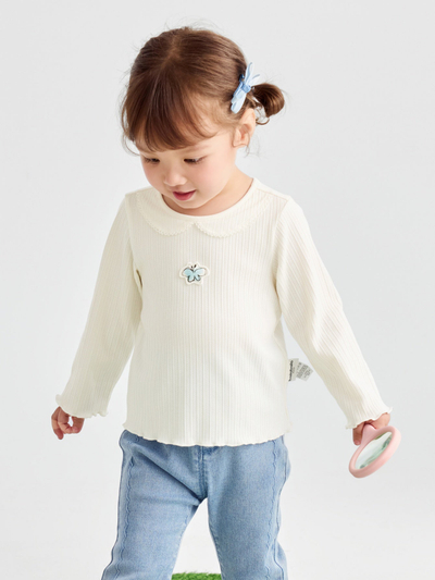 Bluza Cream Petal Rib