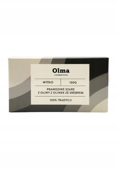Sapun OLMA COSMETICS True Gray me vaj ulliri dhe grimca ari, 100 g