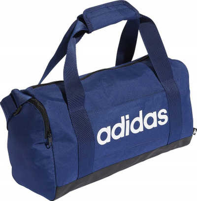 Çantë sportive Adidas Linear Duffle S IN6109, me rrip shpatulle, poliester, blu