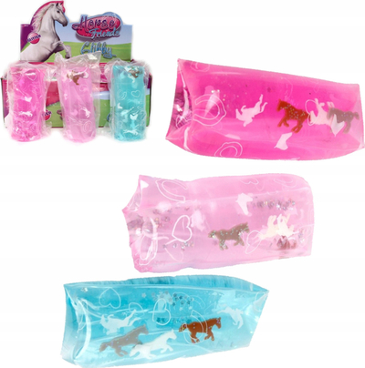Lodër slime me kuaj Toy Horses, 13cm, rozë