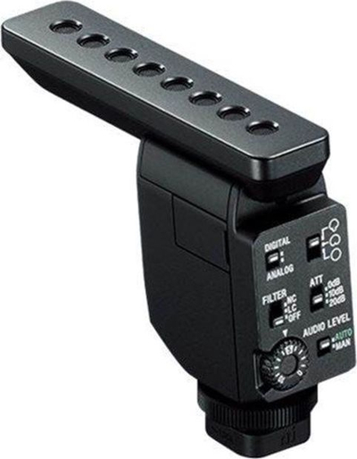 Mikrofon Sony ECM-B1M, superdrejtues për kamera, ngjyrë e zezë
