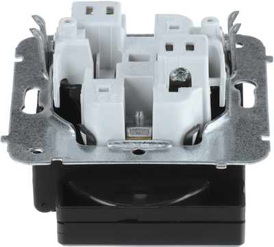 Prizë dyshe hermetike Elektro-Plast SANTRA 4145-19 EPN, 230V 16A, IP44, e zezë