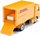 Set lodrash Siku 6335 DHL Logistics, kamion dhe forklift, pjesë metalike, e verdhë