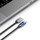 Kabllo karikues Tech-Protect Ultraboost LED, USB-A në USB-C, 66W 6A 2m, blu