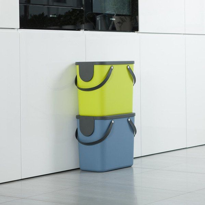 Kosh plehrash Rotho Albula, 25L, plastik, jeshil