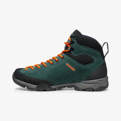 Çizme trekking Scarpa Mojito Hike GTX për goca, me membranë Gore Tex, nr. 37, jeshile me portokalli