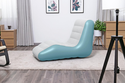Karrige fryrë Bestway Leisure Luxe Chaise, për 1 person, për ambiente të brendshme dhe të jashtme, gri