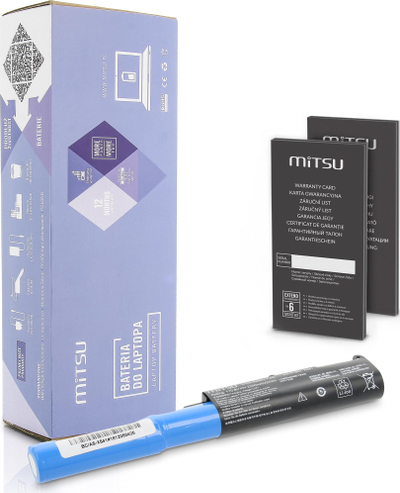 Bateri laptopi Mitsu Asus X541, 10.8V, 2200mAh, blu me të zezë