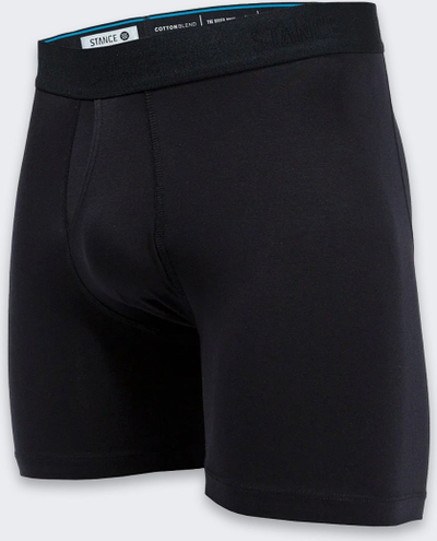 Boxer burra Stance Standard 6", pambuk i përzier, e zezë