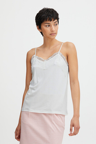 Maicë Ichi Tank Top IHLIKE, e bardhë