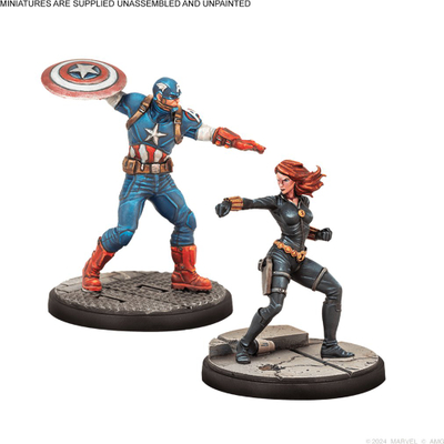 Figurina lojrash Atomic Mass Games Marvel Crisis Protocol Avengers Affiliation Pack, set zgjerimi, shumë figurina, shumë ngjyra