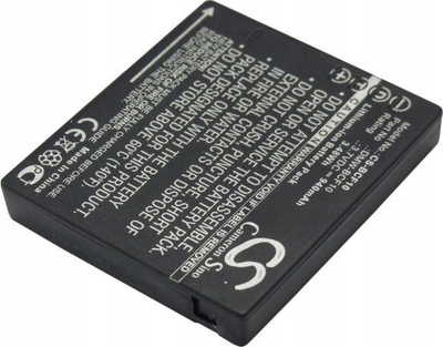Bateri litium jon për kamera Panasonic, 3.7V, 940mAh, e zezë