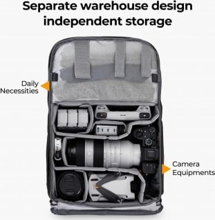 Çantë foto K&amp;F Concept Beta Backpack, 20L, e gjelbër