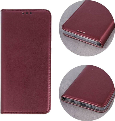 Këllëf magnetik Futera Smart Magneto për Samsung Galaxy A35, me kapak, burgundy