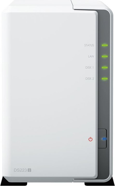 Server NAS Synology DiskStation DS223j, 2-bay, 16TB, i bardhë