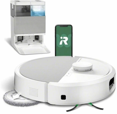 Robot fshesë me mop iRobot Roomba Combo 505 Plus, me AutoWash Dock, i bardhë