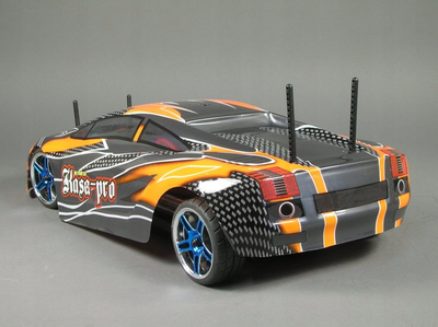 Makinë me telekomandë Kasa Pro M Touring Car, 1:10, brushless 2.4 GHz 4WD, jeshile e hirtë