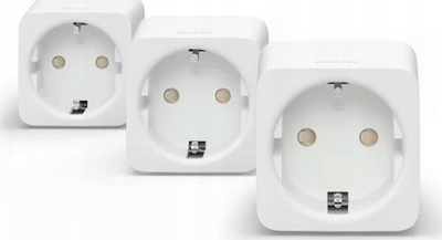 Prizë inteligjente Philips Hue Smart Plug, set 3 copë, ZigBee Bluetooth, e bardhë