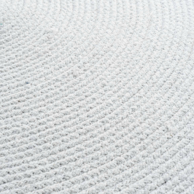 Tapet i rrumbullakët për fëmijë pompomparty, 90 cm, i bardhë dhe jeshil