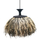 Llambë tavanore ORDEM HM4716, 60cm, fibra sisal dhe banane, e zezë natyrale