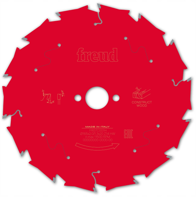 Teh sharre rrethore Freud F03FS09789, 165mm, 14 dhëmbë, gri