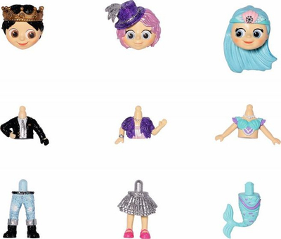 Lodër mini goca Zapf Lil Snaps Dolls Sidekick S2, set me 36 copë, shumëngjyrëshe