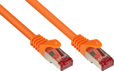 Kabllo rrjeti Alcasa Cat6 SFTP, 0.5m, RJ45, portokalli