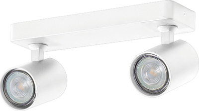 Таванска ламба Azzardo Exo AZ3196, 2 спота, GU10 LED, бела