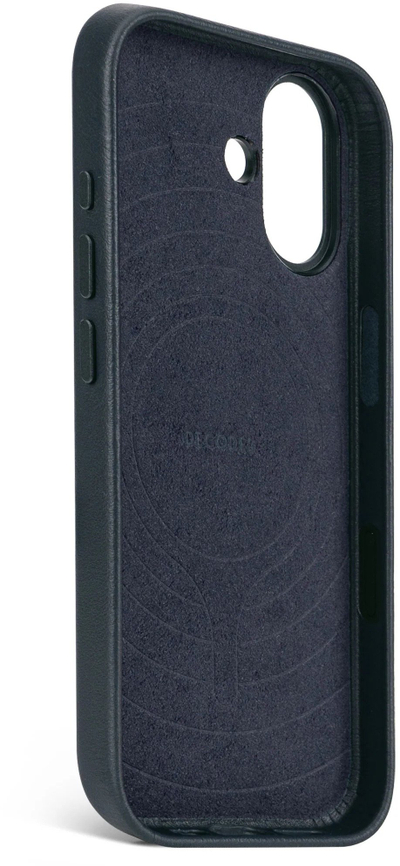 Mbulesë telefoni Decoded Leather Backcover, për Apple iPhone 17, me MagSafe, blu