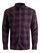 Këmishë Jack&Jones JJEGINGHAM Slim Fit, e kuqe e errët