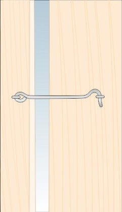 Grep mbyllës për derë ZHK60, 6 cm, metal, i zi