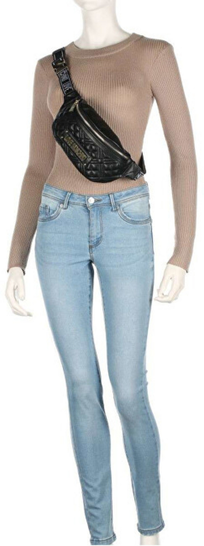 Çantë beli Love Moschino JC4003PP1FLA0110, ngjyrë krem