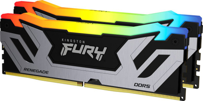 Memorie Kingston Fury Renegade RGB, 48GB, 8400MHz, e zezë/argjendtë