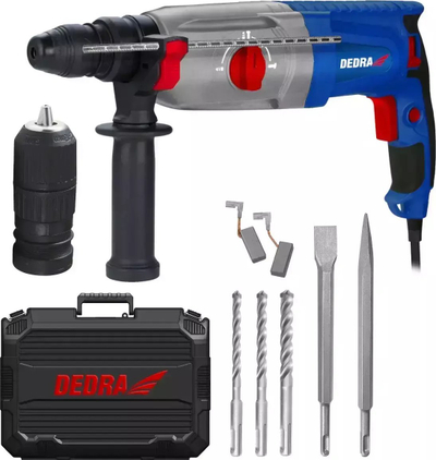 Çekiç rrotullues Dedra DED7852QC, 1050W, SDS Plus, blu