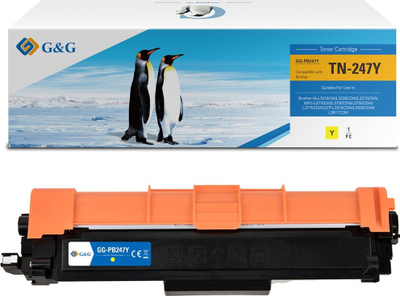 Toner G&amp;G Brother TN-247Y, 2300 faqe, i verdhë