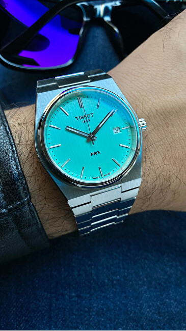 Orë për meshkuj Tissot PRX 40MM Quartz T137.410.11.091.01, e argjendtë