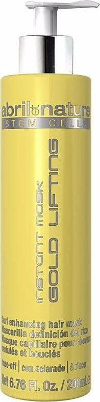 Maskë flokësh Abril Et Nature Gold Lifting Instant Mask, kaçurrela, 200ml, e verdhë