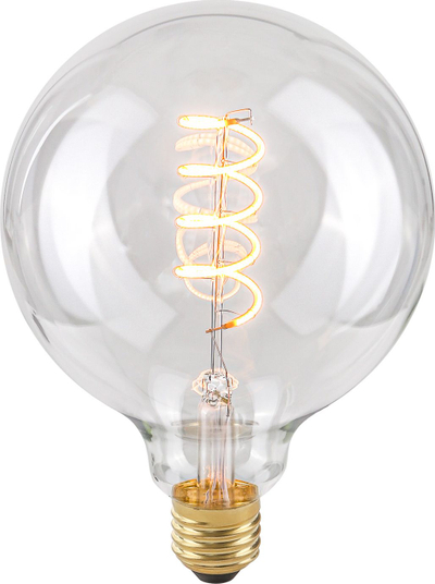 Llambë dekorative Italux LED G125, 4W, E27 2200K, xham i kthjellët