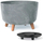 Vazo lulesh GRACIA Beton Effect, 39 cm, plastike, gri
