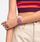 Orë për femra SWATCH Electrifying Summer SO28P105, rozë/vjollcë