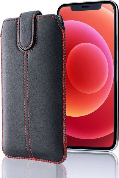Këllëf telefoni Forcell Ultra Slim M4 prej lëkure eko, për Samsung Galaxy S2 i9000 S8600, i zi